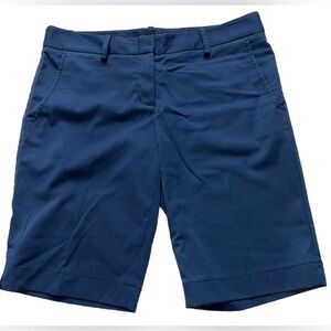 BCBGMaxAzria Office Bermuda Shorts Navy Blue Womens 4 Small